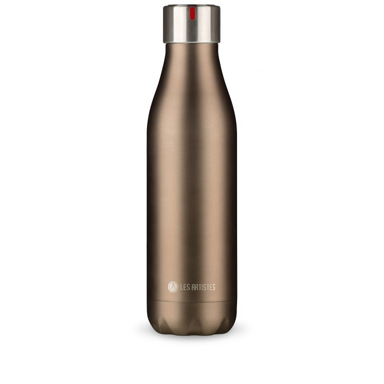 Trinkflasche Timeless Volumen 500 ml Brass, Farbe: braun, Marke: Les Artistes, EAN: 3614300042409, Bild 1 von 1