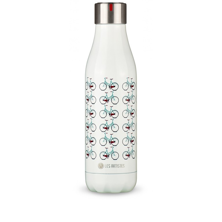 Trinkflasche Urban Bicycle Volumen 500 ml White, Farbe: weiß, Marke: Les Artistes, EAN: 3614300042669, Bild 1 von 1