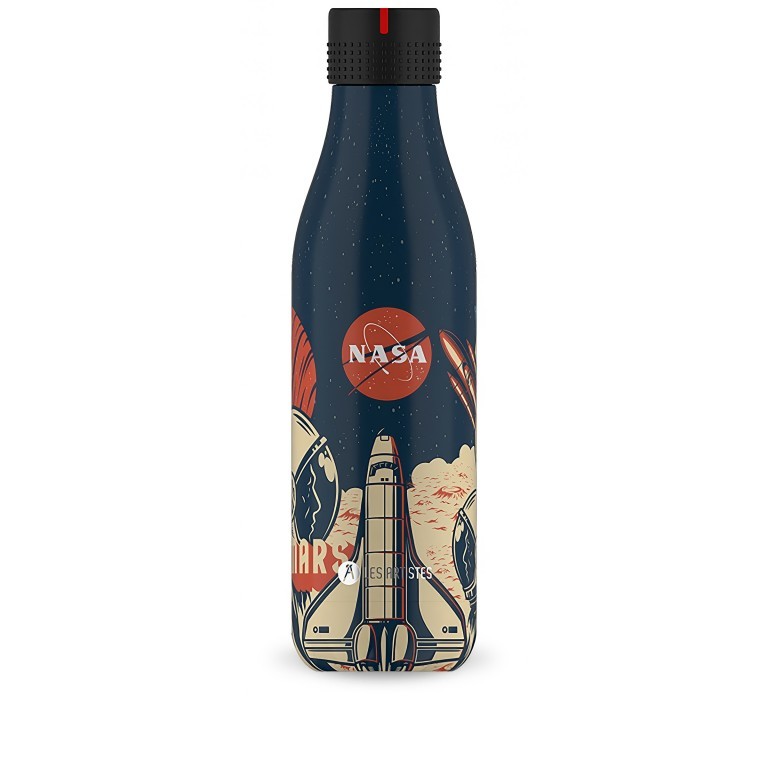 Trinkflasche Iconic Nasa Volumen 500 ml Blau, Farbe: blau/petrol, Marke: Les Artistes, EAN: 3614300042942, Bild 1 von 1