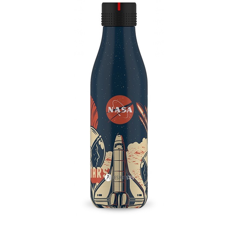 Trinkflasche Iconic Nasa Volumen 500 ml Blau, Farbe: blau/petrol, Marke: Les Artistes, EAN: 3614300042942, Bild 1 von 1