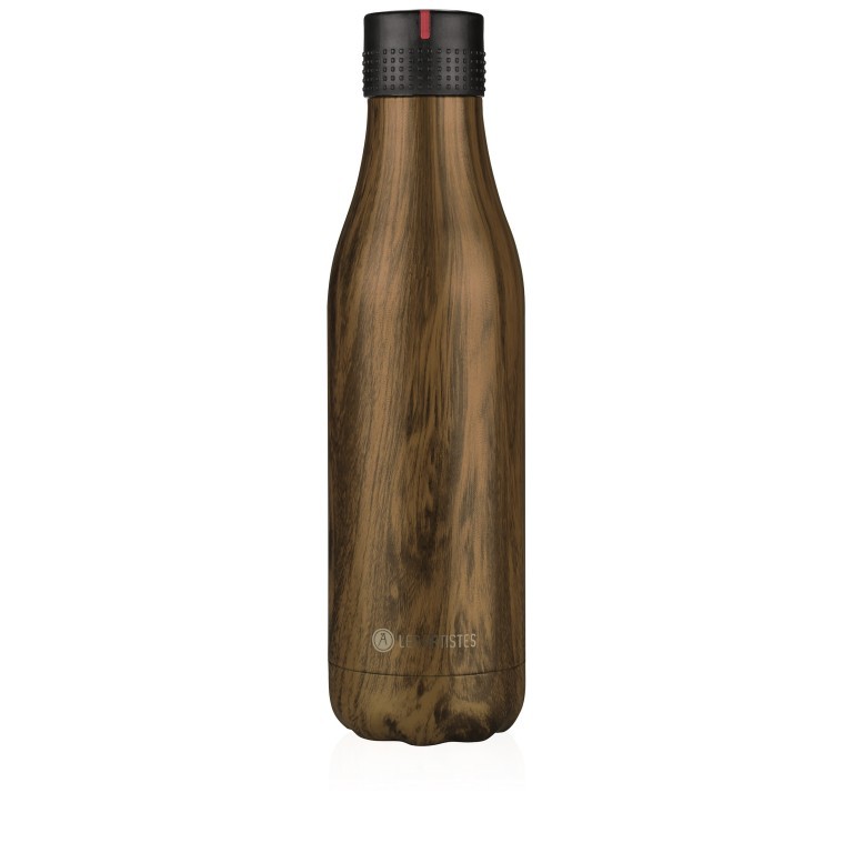 Trinkflasche Earth Wood Volumen 500 ml Brown, Farbe: braun, Marke: Les Artistes, EAN: 3614300021015, Bild 1 von 1