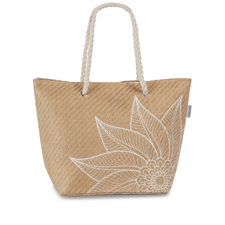Badetasche Blüte, Farbe: braun, Marke: Fabrizio, Bild 1 von 1