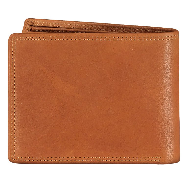 Geldbörse Kanada mit RFID-Schutz Cognac, Farbe: cognac, Marke: Blackbeat, EAN: 4066727004772, Abmessungen in cm: 12.5x9.5x2, Bild 3 von 5