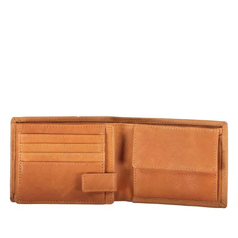 Geldbörse Kanada mit RFID-Schutz Cognac, Farbe: cognac, Marke: Blackbeat, EAN: 4066727004789, Abmessungen in cm: 12x9x2.5, Bild 4 von 5