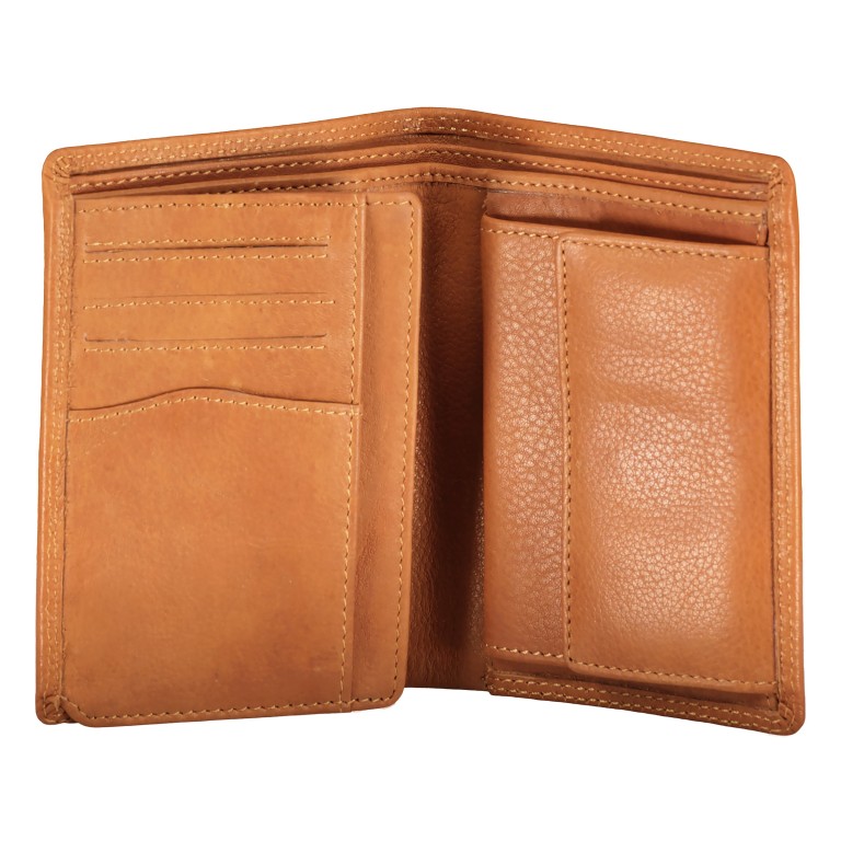 Geldbörse Kanada mit RFID-Schutz Cognac, Farbe: cognac, Marke: Blackbeat, EAN: 4066727004796, Abmessungen in cm: 10x13x2, Bild 4 von 5