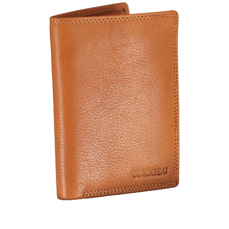 Geldbörse Kanada mit RFID-Schutz Cognac, Farbe: cognac, Marke: Blackbeat, EAN: 4066727004796, Abmessungen in cm: 10x13x2, Bild 2 von 5