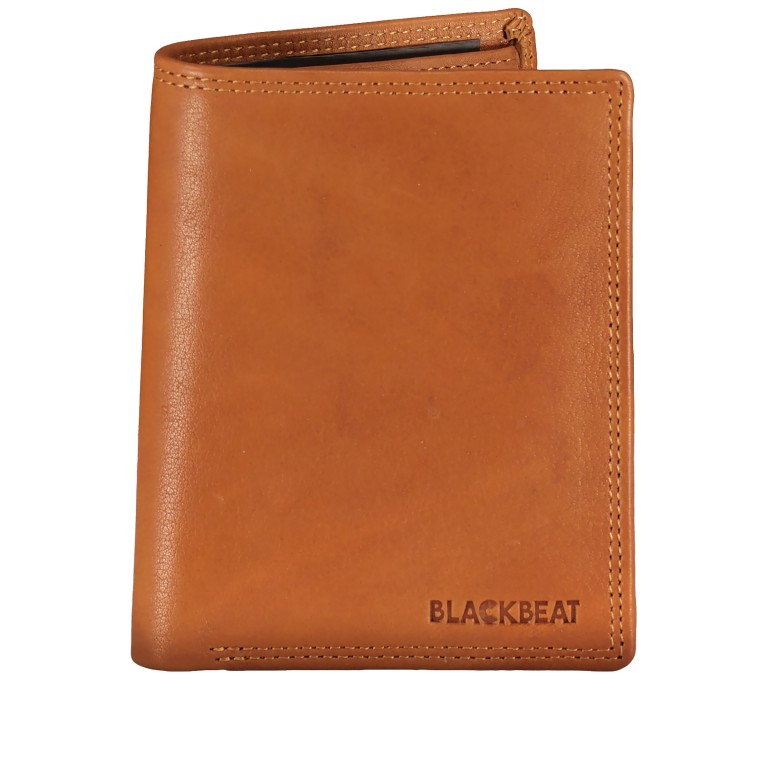 Geldbörse Kanada mit RFID-Schutz Cognac, Farbe: cognac, Marke: Blackbeat, EAN: 4066727004802, Abmessungen in cm: 9.5x12.5x3, Bild 1 von 5