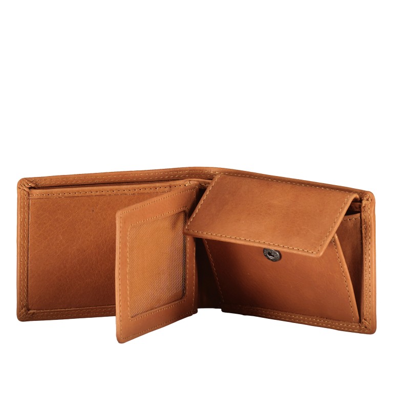 Geldbörse Kanada Cognac, Farbe: cognac, Marke: Blackbeat, EAN: 4066727004819, Abmessungen in cm: 11x7.5x2.5, Bild 5 von 5
