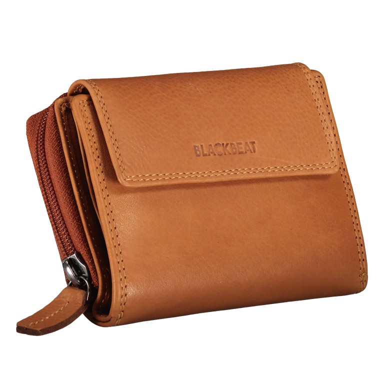 Geldbörse Kanada mit RFID-Schutz Cognac, Farbe: cognac, Marke: Blackbeat, EAN: 4066727004833, Abmessungen in cm: 12.7x9.5x3.5, Bild 2 von 5