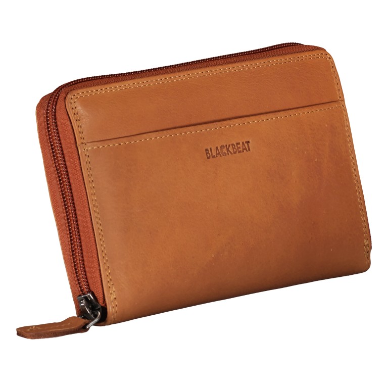 Geldbörse Kanada mit RFID-Schutz Cognac, Farbe: cognac, Marke: Blackbeat, EAN: 4066727004840, Abmessungen in cm: 19x11x2.5, Bild 2 von 4