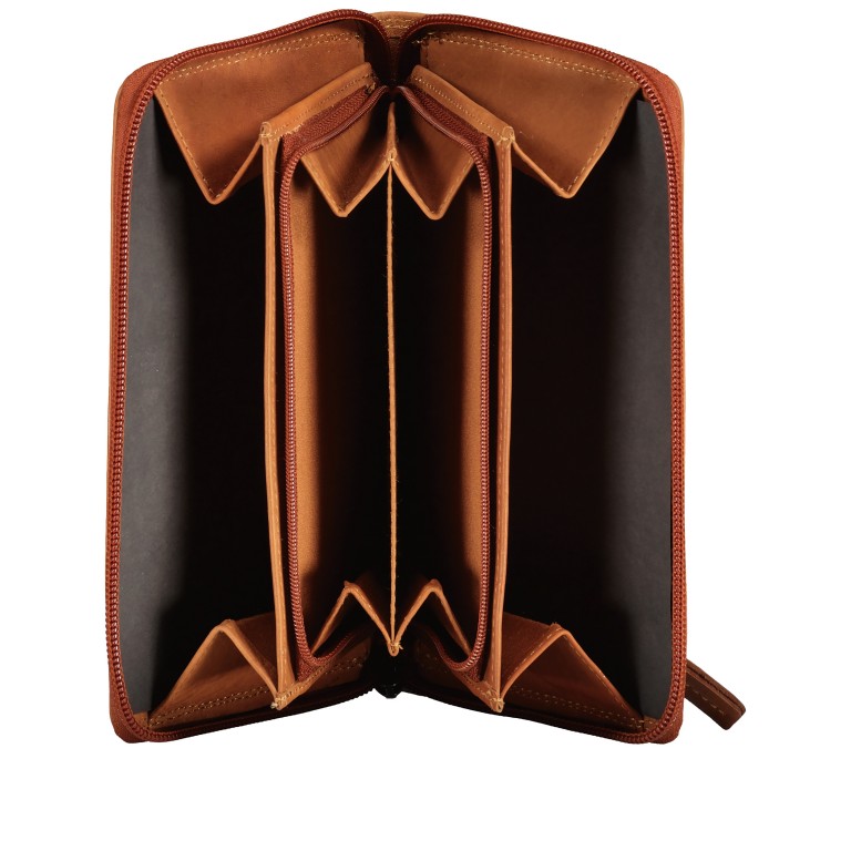 Geldbörse Kanada mit RFID-Schutz Cognac, Farbe: cognac, Marke: Blackbeat, EAN: 4066727004840, Abmessungen in cm: 19x11x2.5, Bild 4 von 4