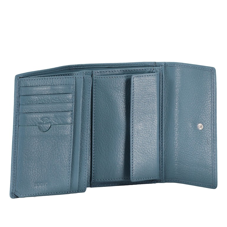 Geldbörse Lantea Cosma MH10F Midblue, Farbe: blau/petrol, Marke: Joop!, EAN: 4048835217763, Abmessungen in cm: 14x10x3, Bild 4 von 5