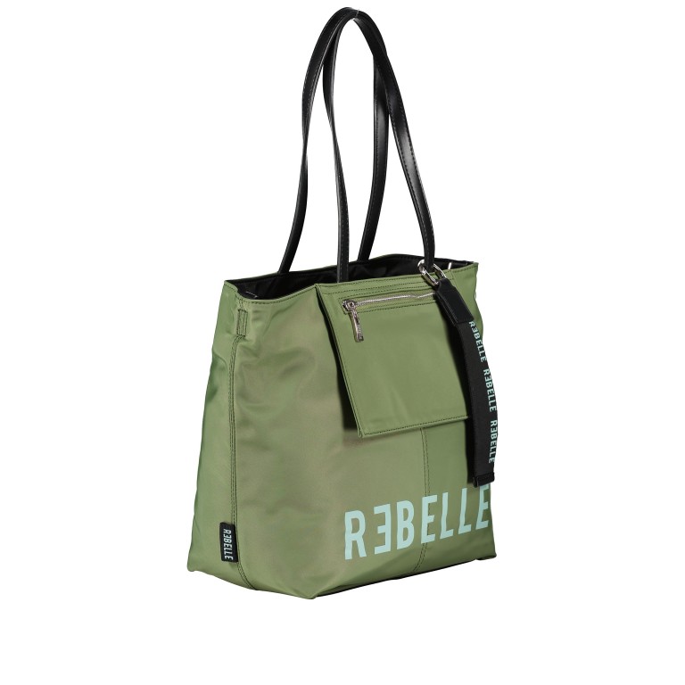 Shopper Myrna Pistachio, Farbe: grün/oliv, Marke: Rebelle, EAN: 8058189275124, Abmessungen in cm: 28x27x13.5, Bild 2 von 8