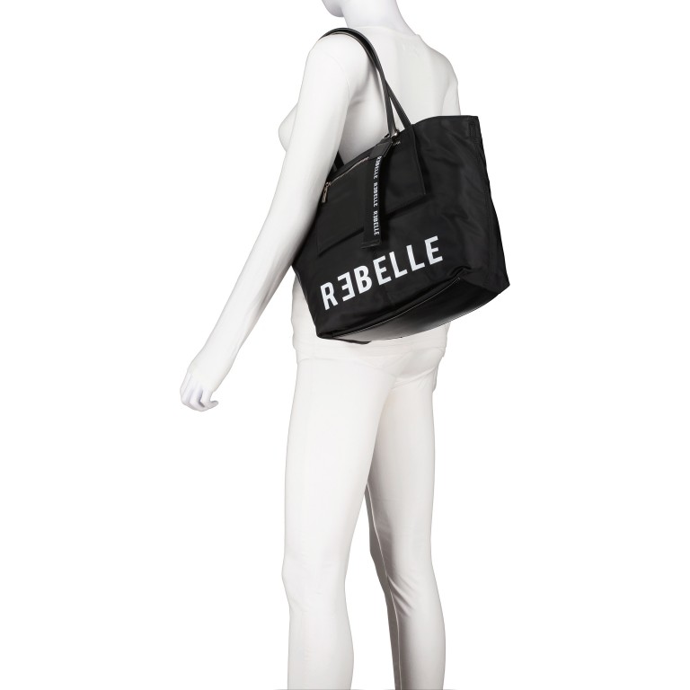 Shopper Myrna Black, Farbe: schwarz, Marke: Rebelle, EAN: 8058189275179, Abmessungen in cm: 28x27x13.5, Bild 4 von 8