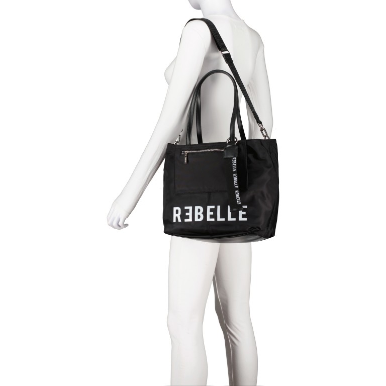 Shopper Myrna Black, Farbe: schwarz, Marke: Rebelle, EAN: 8058189275179, Abmessungen in cm: 28x27x13.5, Bild 5 von 8