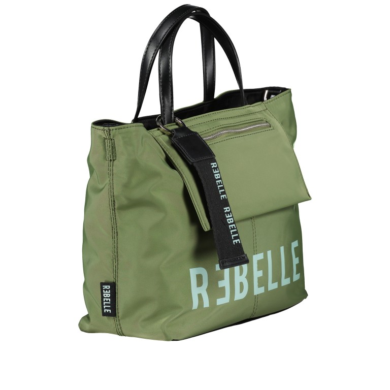 Handtasche Isobel Pistachio, Farbe: grün/oliv, Marke: Rebelle, EAN: 8058189275193, Abmessungen in cm: 27x23x12, Bild 2 von 8