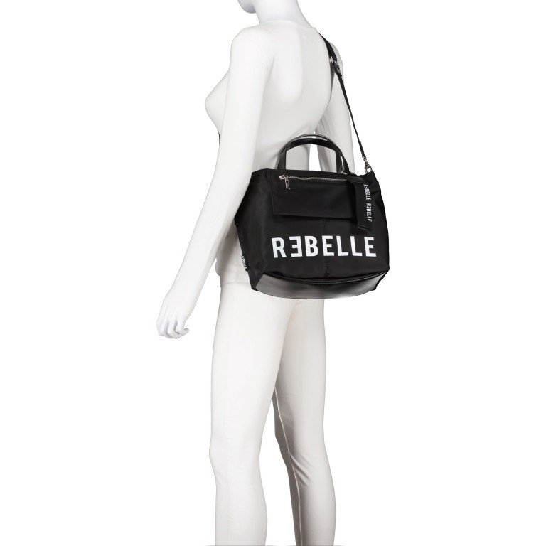 Handtasche Isobel Black, Farbe: schwarz, Marke: Rebelle, EAN: 8058189275247, Abmessungen in cm: 27x23x12, Bild 6 von 8