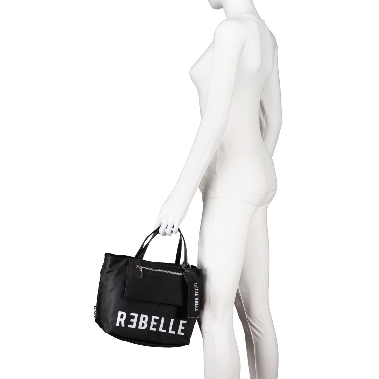 Handtasche Isobel Black, Farbe: schwarz, Marke: Rebelle, EAN: 8058189275247, Abmessungen in cm: 27x23x12, Bild 4 von 8