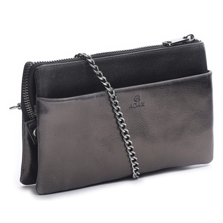 Umhängetasche / Clutch Cormorano Nicole Grafit, Farbe: grau, Marke: Adax, EAN: 5705483260679, Abmessungen in cm: 20x12x4.5, Bild 2 von 6