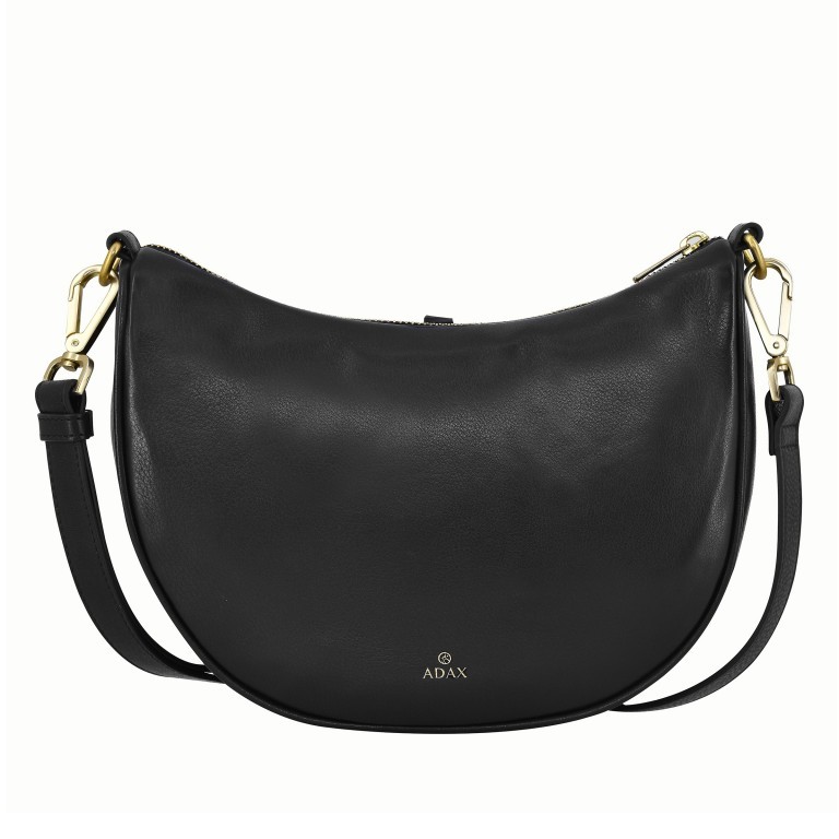 Beuteltasche Sorano Monika Black, Farbe: schwarz, Marke: Adax, EAN: 5705483265377, Abmessungen in cm: 27x22x8.5, Bild 1 von 7