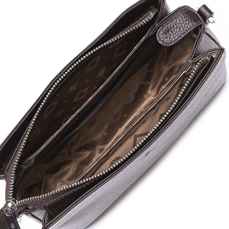 Umhängetasche Cormorano Dea Dark Brown, Farbe: braun, Marke: Adax, EAN: 5705483222554, Abmessungen in cm: 24x16x8, Bild 7 von 7