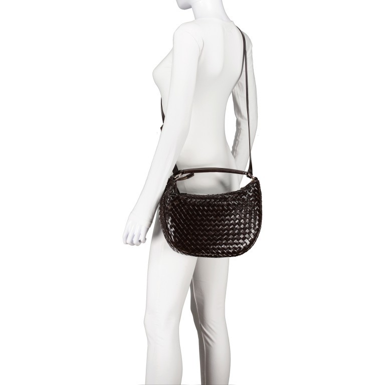 Beuteltasche Salerno Marlin Dark Brown, Farbe: braun, Marke: Adax, EAN: 5705483262765, Abmessungen in cm: 31.5x22x10, Bild 6 von 7