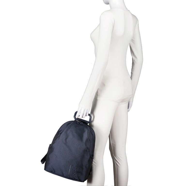Rucksack MD20 QMT39 Scarab, Farbe: blau/petrol, Marke: Mandarina Duck, EAN: 8032803834492, Abmessungen in cm: 26x35x10, Bild 4 von 6