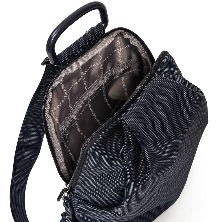 Rucksack MD20 QMT39 Scarab, Farbe: blau/petrol, Marke: Mandarina Duck, EAN: 8032803834492, Abmessungen in cm: 26x35x10, Bild 6 von 6