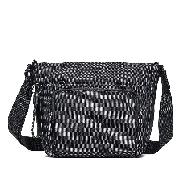 Umhängetasche MD20 QMT43 Steel, Farbe: grau, Marke: Mandarina Duck, EAN: 8032803835024, Abmessungen in cm: 26x22.5x8.5, Bild 1 von 6