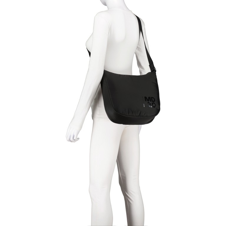 Beuteltasche MD20 Balloon ONTV1 Black, Farbe: schwarz, Marke: Mandarina Duck, EAN: 8032803840165, Abmessungen in cm: 29x28x10, Bild 5 von 6