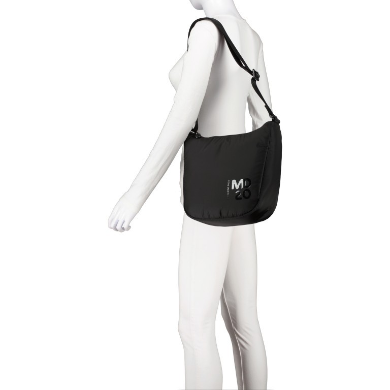 Beuteltasche MD20 Balloon ONTV1 Black, Farbe: schwarz, Marke: Mandarina Duck, EAN: 8032803840165, Abmessungen in cm: 29x28x10, Bild 4 von 6