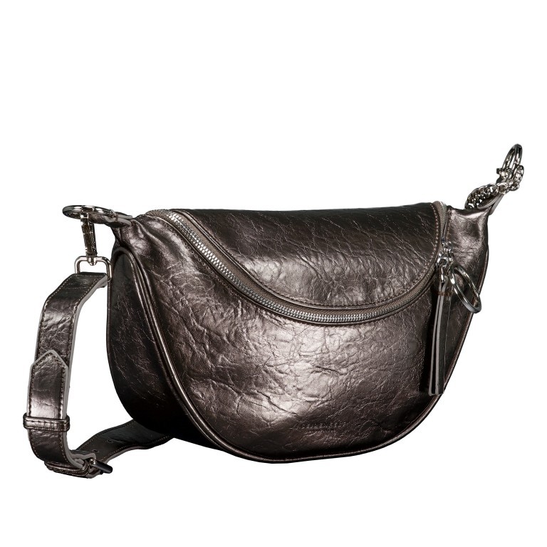 Gürteltasche / Umhängetasche Big Skien Glossy Blackish Metallic, Farbe: grau, Marke: Seidenfelt, EAN: 4251817655570, Abmessungen in cm: 28x17x10.5, Bild 2 von 7