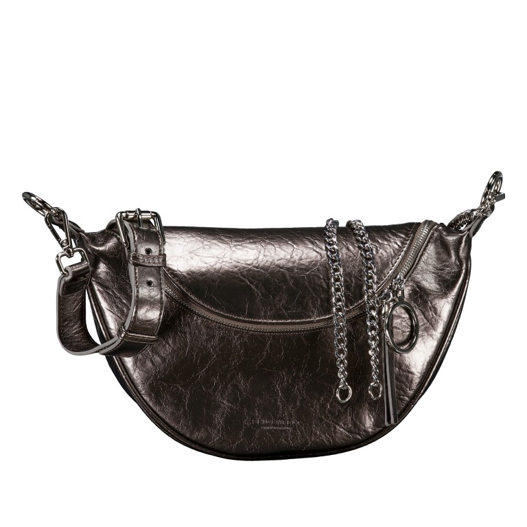Gürteltasche / Umhängetasche Big Skien Glossy Blackish Metallic, Farbe: grau, Marke: Seidenfelt, EAN: 4251817655570, Abmessungen in cm: 28x17x10.5, Bild 1 von 7