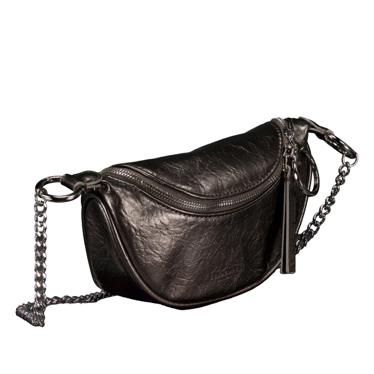Umhängetasche Skien Glossy Blackish Metallic, Farbe: grau, Marke: Seidenfelt, EAN: 4251817655594, Abmessungen in cm: 22x13x7, Bild 2 von 6