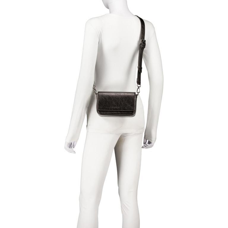 Umhängetasche Liinaja Crossbag Blackish Metallic, Farbe: grau, Marke: Seidenfelt, EAN: 4251817655686, Abmessungen in cm: 19x12.5x6.7, Bild 7 von 8