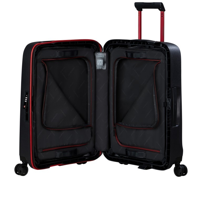 Handgepäck-Trolley Essens Spinner 55 IATA-Maß Charcoal Red, Farbe: grau, Marke: Samsonite, EAN: 5400520281098, Abmessungen in cm: 40x55x20, Bild 8 von 17