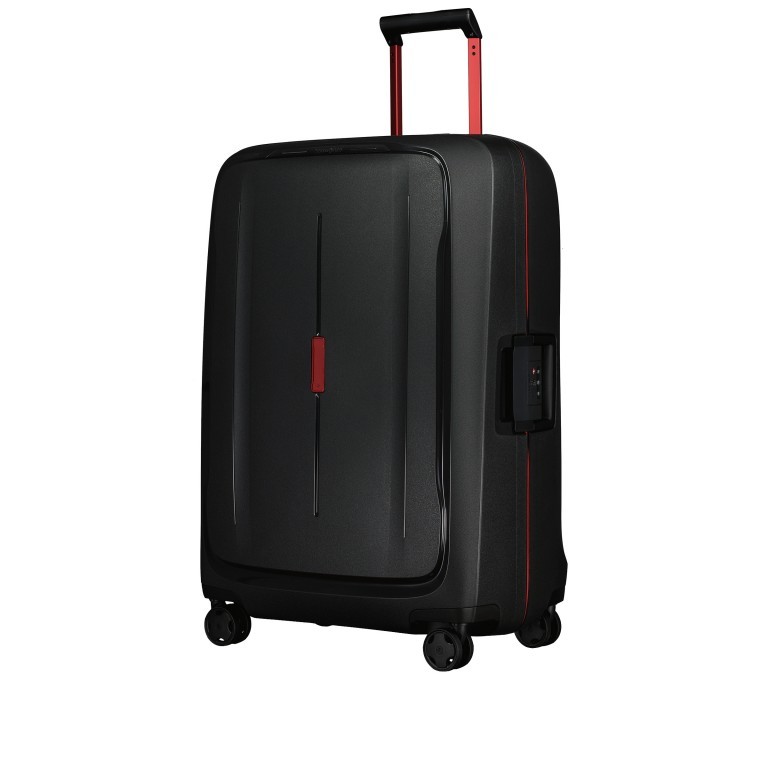 Trolley Essens Spinner 75 Charcoal Red, Farbe: grau, Marke: Samsonite, EAN: 5400520281111, Abmessungen in cm: 52x75x33, Bild 2 von 22