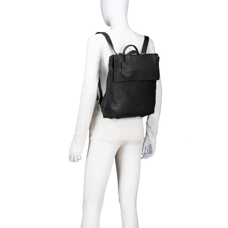 Rucksack / Umhängetasche Finja Black, Farbe: schwarz, Marke: Flanigan, EAN: 4066727004987, Abmessungen in cm: 32x32x6.5, Bild 5 von 9