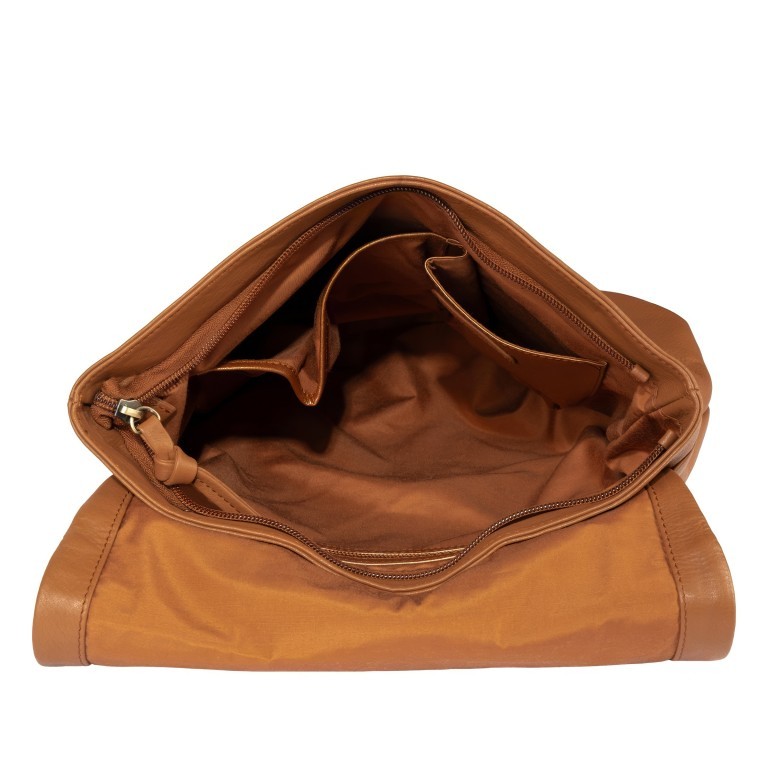 Rucksack / Umhängetasche Finja Cognac, Farbe: cognac, Marke: Flanigan, EAN: 4066727004994, Abmessungen in cm: 32x32x6.5, Bild 8 von 9