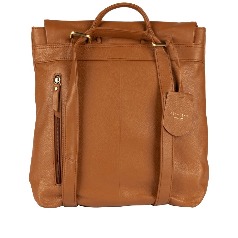 Rucksack / Umhängetasche Finja Cognac, Farbe: cognac, Marke: Flanigan, EAN: 4066727004994, Abmessungen in cm: 32x32x6.5, Bild 3 von 9