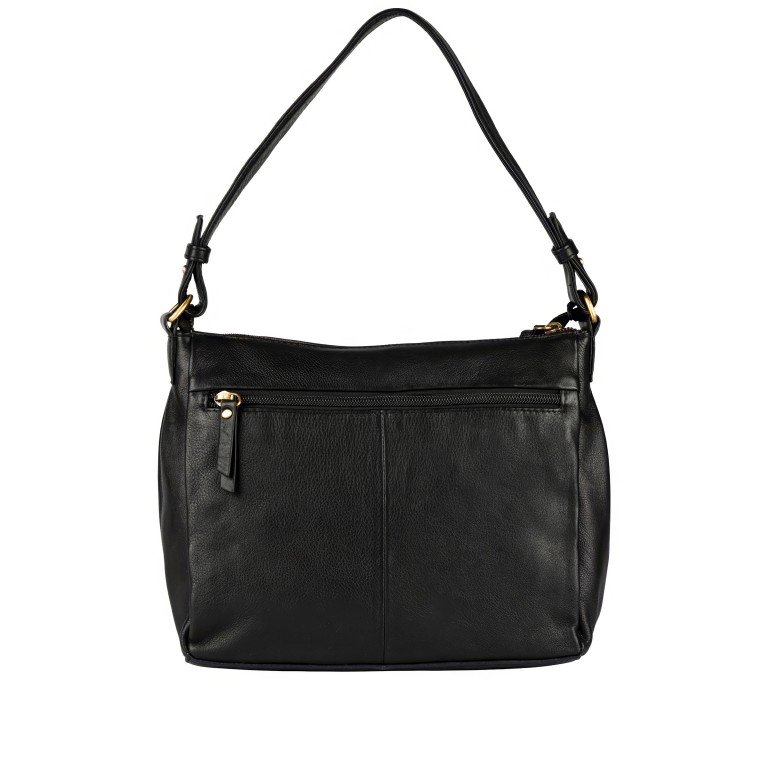 Umhängetasche Finja Shoulderbag Black, Farbe: schwarz, Marke: Flanigan, EAN: 4066727005007, Abmessungen in cm: 24.5x22x9, Bild 3 von 9