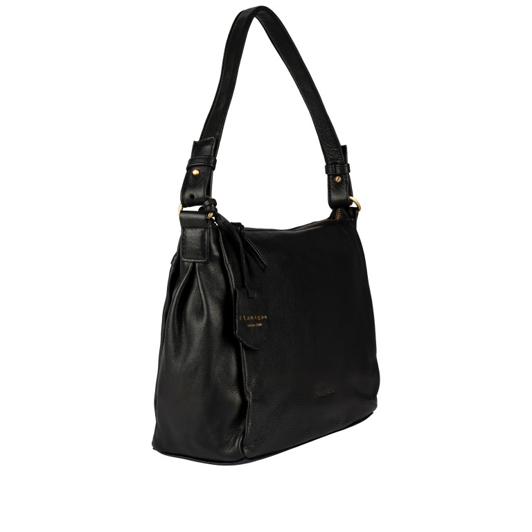 Umhängetasche Finja Shoulderbag Black, Farbe: schwarz, Marke: Flanigan, EAN: 4066727005007, Abmessungen in cm: 24.5x22x9, Bild 2 von 9