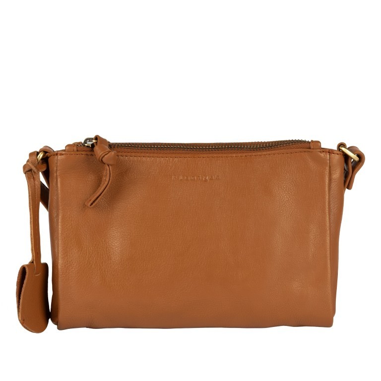 Umhängetasche Finja Crossbody Cognac, Farbe: cognac, Marke: Flanigan, EAN: 4066727005052, Abmessungen in cm: 20.5x14x4.5, Bild 1 von 9