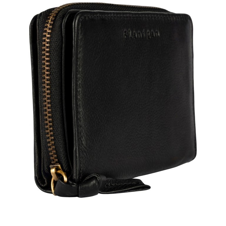 Geldbörse Finja Double Flap Wallet mit RFID-Schutz Black, Farbe: schwarz, Marke: Flanigan, EAN: 4066727005083, Abmessungen in cm: 12.5x9.5x2.7, Bild 2 von 6