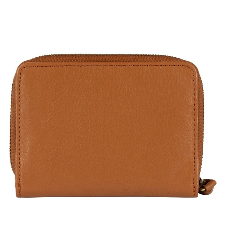 Geldbörse Finja Double Flap Wallet mit RFID-Schutz Cognac, Farbe: cognac, Marke: Flanigan, EAN: 4066727005090, Abmessungen in cm: 12.5x9.5x2.7, Bild 3 von 6