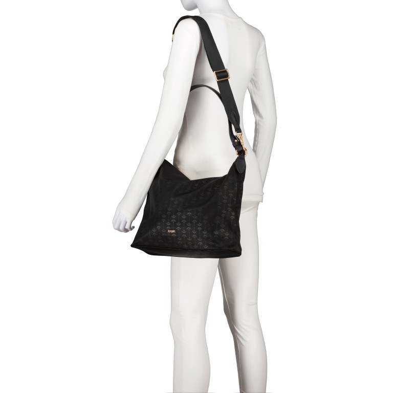 Beuteltasche Collana Tessuto Alara LVZ Black, Farbe: schwarz, Marke: Joop!, EAN: 4048835217428, Abmessungen in cm: 33x31x12, Bild 5 von 8