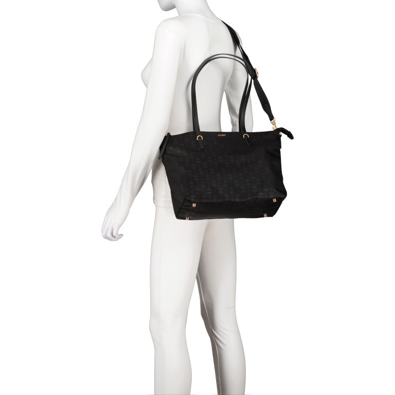 Shopper Collana Tessuto Helena LHZ1 Black, Farbe: schwarz, Marke: Joop!, EAN: 4048835211259, Abmessungen in cm: 30x27x14, Bild 6 von 8