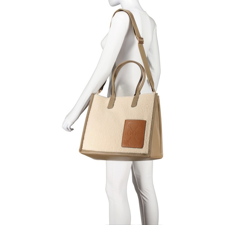 Handtasche Pezza Peluche Aurelia LHZ Fungi, Farbe: beige, Marke: Joop!, EAN: 4048835211198, Abmessungen in cm: 38.5x31x18, Bild 5 von 8