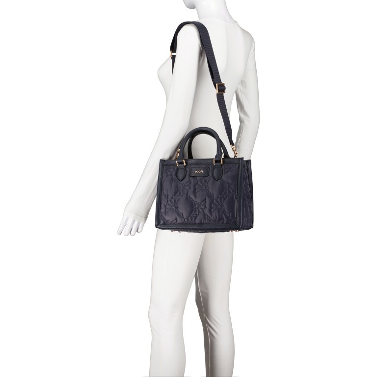 Handtasche Ricamo Aurelia SHZ Dark Blue, Farbe: blau/petrol, Marke: Joop!, EAN: 4048835210023, Abmessungen in cm: 27x21x14, Bild 5 von 8