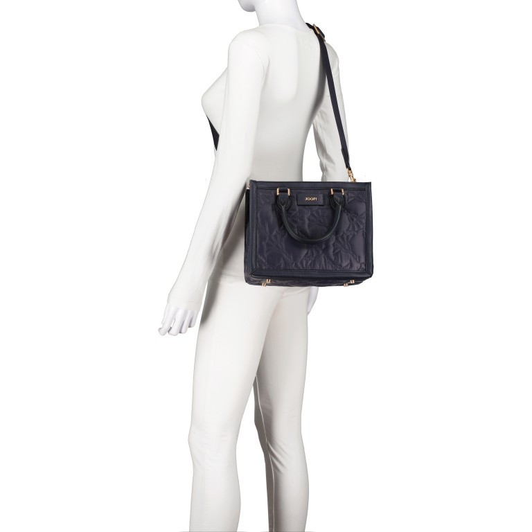 Handtasche Ricamo Aurelia SHZ Dark Blue, Farbe: blau/petrol, Marke: Joop!, EAN: 4048835210023, Abmessungen in cm: 27x21x14, Bild 6 von 8